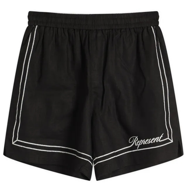 Represent Men's Border Vacation Short Jet Black