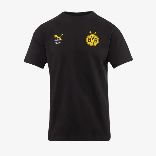 PUMA Kid Super x Borussia Dortmund Graphic T-Shirt Men, Black/Faster Yellow, size 3XL