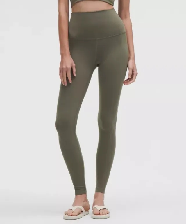 lululemon – Women's Align Super-High-Rise Pants – 28" – Color Green – Size 0