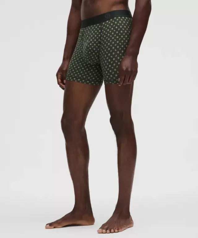 lululemon – Men's Always In Motion Boxer Briefs – 5" – Color Green – Size L