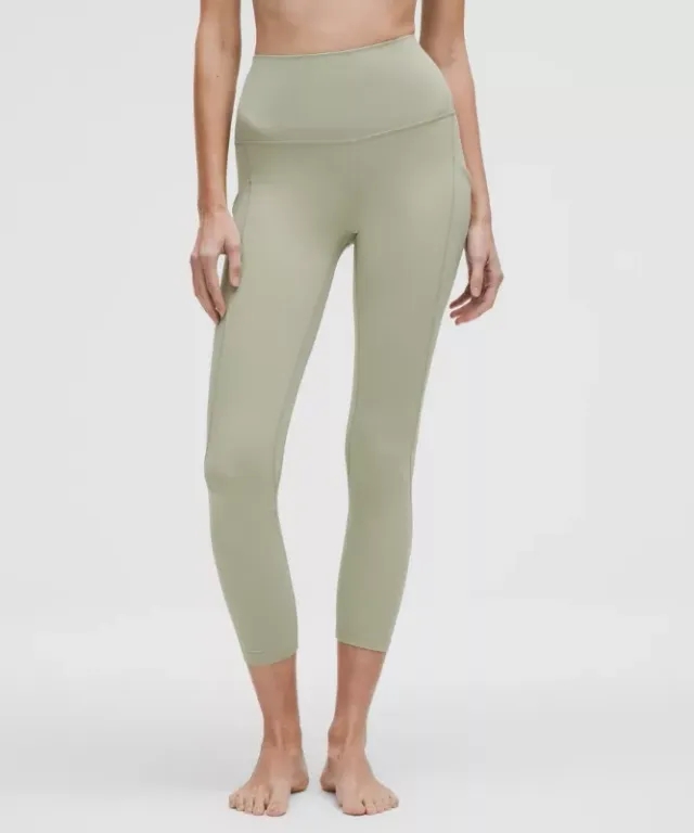 lululemon – Women's Align High-Rise Pants with Pockets – 25" – Color Green/Pastel – Size 0