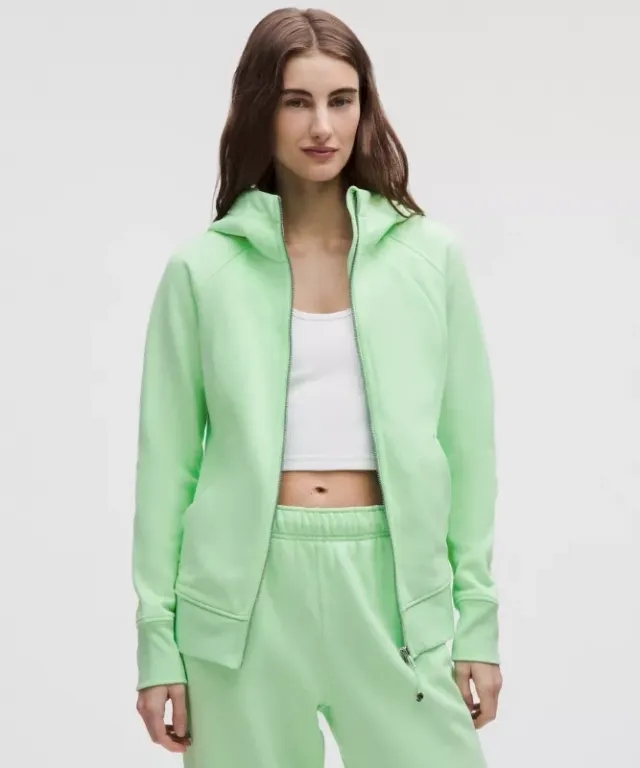 lululemon – Women's Scuba Full-Zip Hoodie – Color Green – Size 0