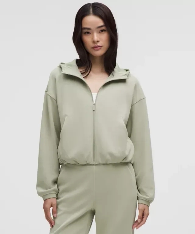 lululemon – Women's Softstreme Full-Zip Hoodie – Color Green/Pastel – Size 0