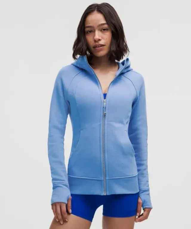 lululemon – Women's Scuba Full-Zip Hoodie – Color Blue – Size 0