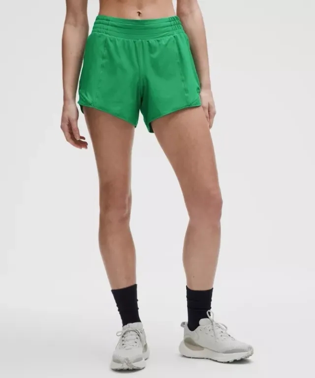 lululemon – Women's Hotty Hot High-Rise Lined Shorts – 4" – Color Green – Size 0