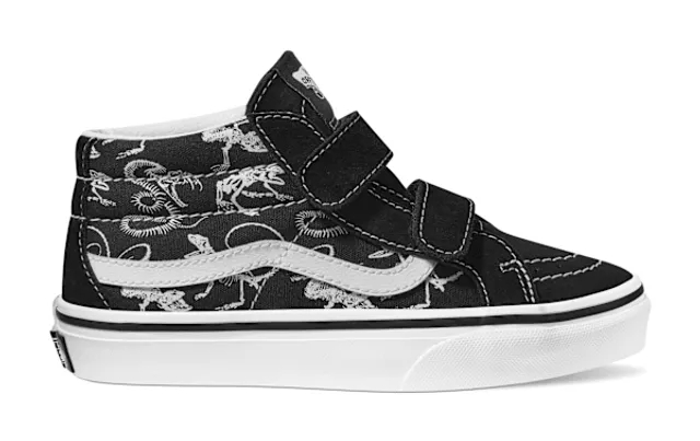 Vans - Kids Sk8-Mid Shoes (4-8 Years), Black