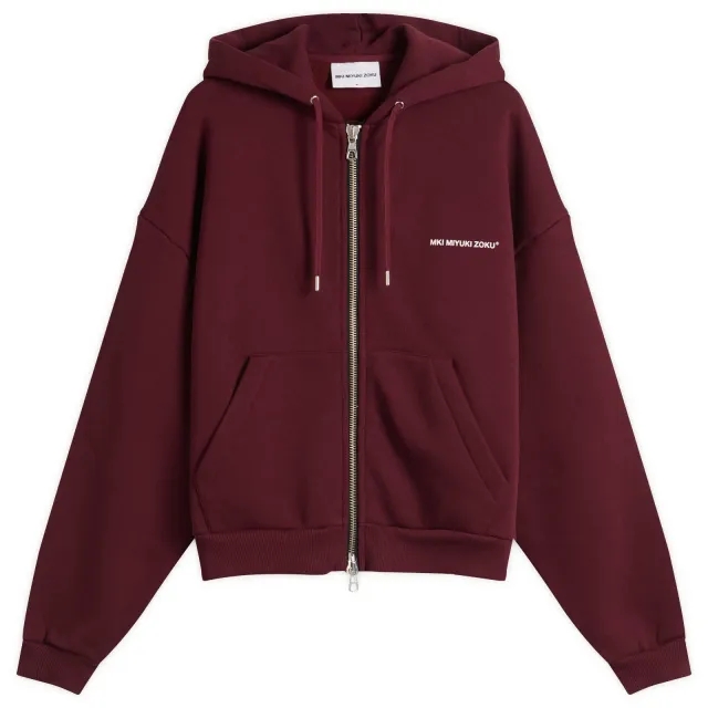 MKI Men's Uniform Zip Hoodie - Presented by END. Burgundy
