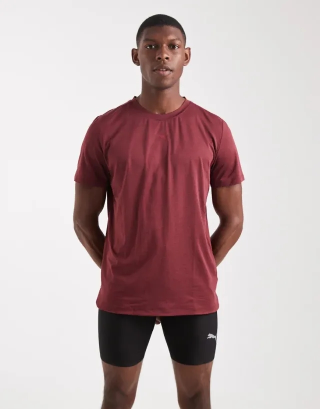 PUMA Cloudspun T-Shirt Men, Ruby Shimmer Heather
