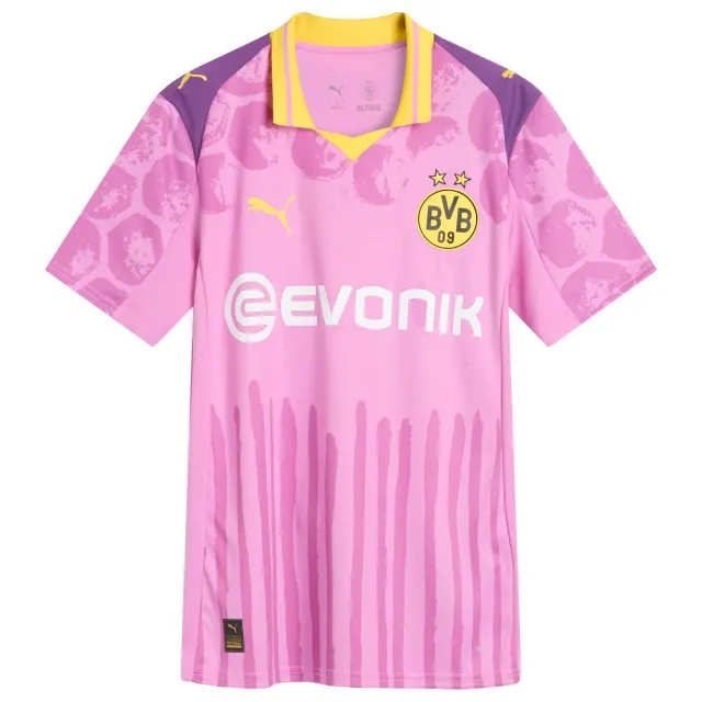 PUMA Kidsuper x Borussia Dortmund Jersey Men, Mauve Pop/Faster Yellow