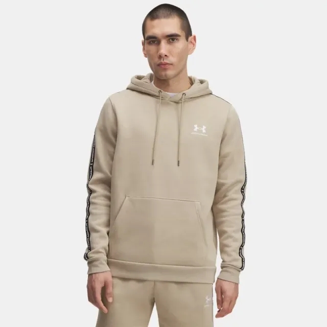 Under Armour  Icon Fleece Taping Men's Hoodie City Khaki / White L