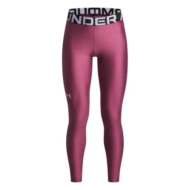 HeatGear® Girls' Leggings Fuchsia Dusk / White YXS (48 - 50 in)
