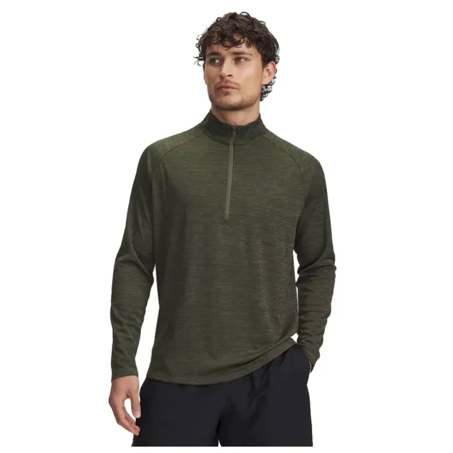 Under Armour  Tech™ Textured Men's ½ Zip Marine OD Green / Black L