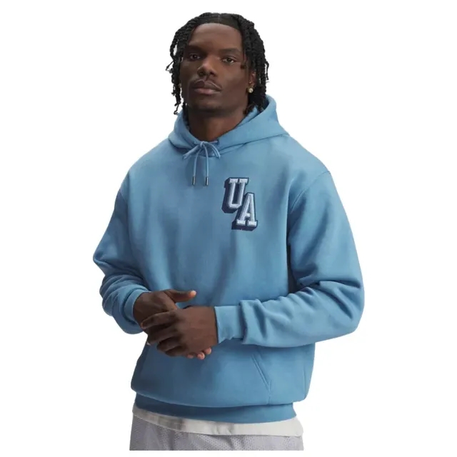 Under Armour  Icon Fleece Graphic Men's Hoodie Blue Smoke / Black L