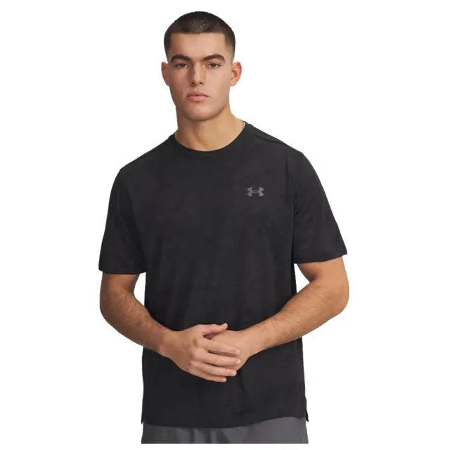 Under Armour  Tech™ Vent Jacq Under Armour rd Men's Short Sleeve Black / Anthracite / Castlerock L