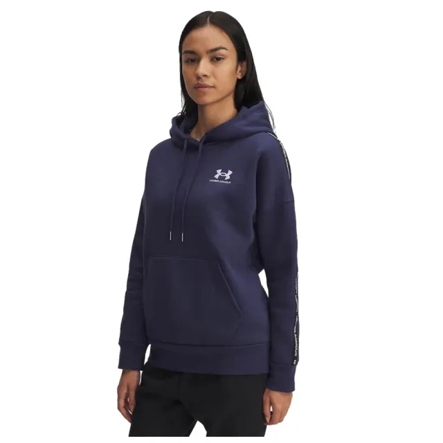Under Armour  Icon Fleece Taped Women's Hoodie Washed Navy / White M