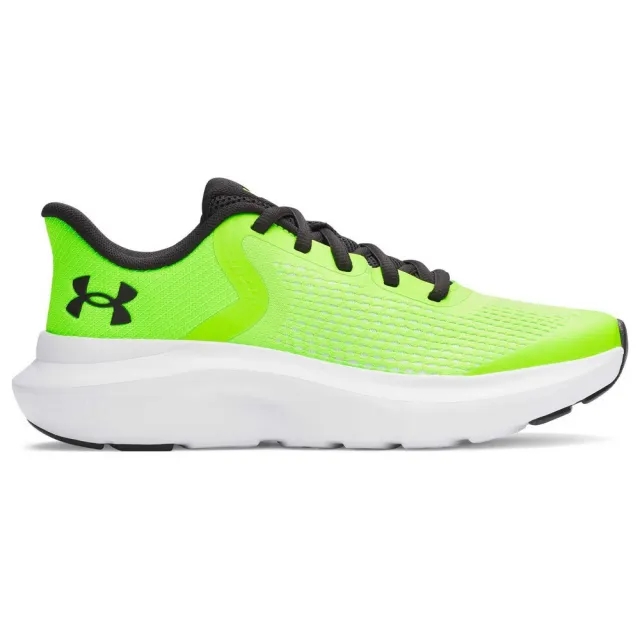 Under Armour  Rogue 5 Boys' Running Shoes Hyper Green / White / Black 3.5