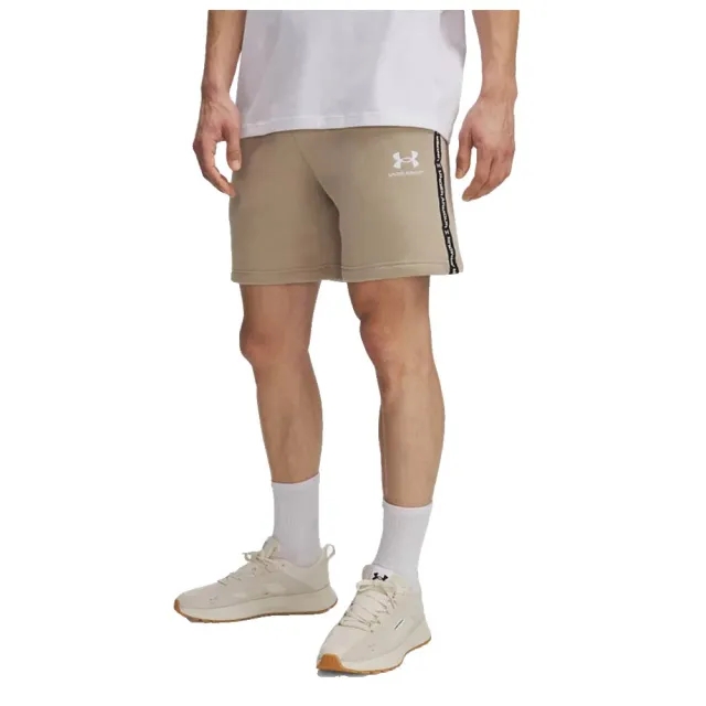 Under Armour  Icon Fleece Taping Men's 7.75" Shorts City Khaki / White L