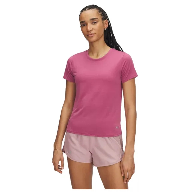 Under Armour  Launch Women's Short Sleeve Fuchsia Dusk / Reflective L