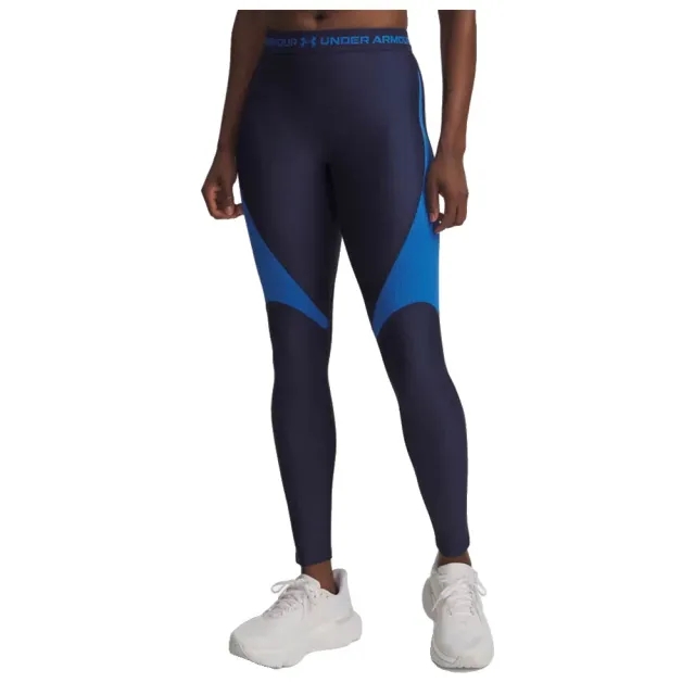 HeatGear® Rib Women's Leggings Washed Navy / Blue Atlantis / Blue Atlantis XS
