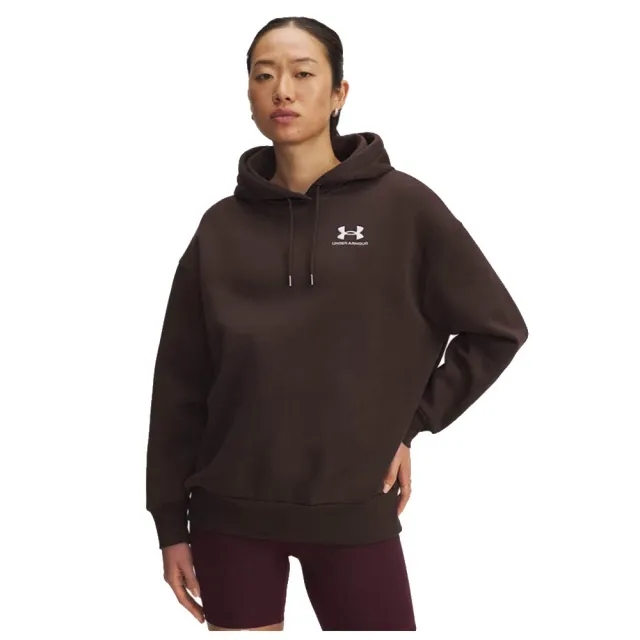 Under Armour  Icon Fleece Women's Oversized Hoodie Kona Brown / White L