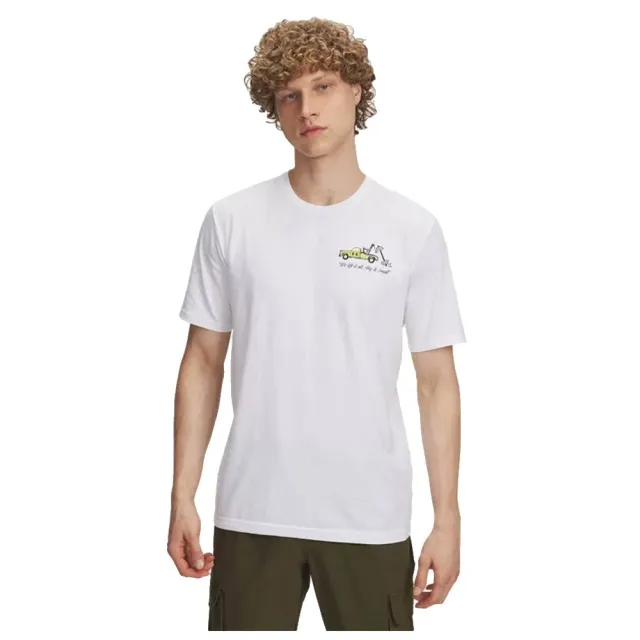 Under Armour  Body Shop Men's Short Sleeve White / Yellow Shade L