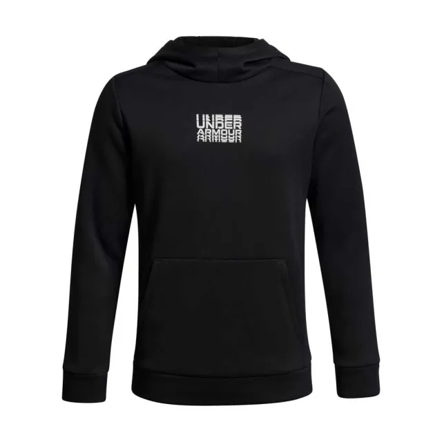 Armour Fleece® Retro Graphic Boys' Hoodie Black / White YLG (59 - 63 in)