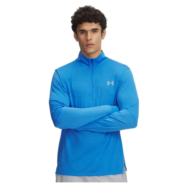 Under Armour  Launch Men's ¼ Zip Blue Atlantis / Reflective L