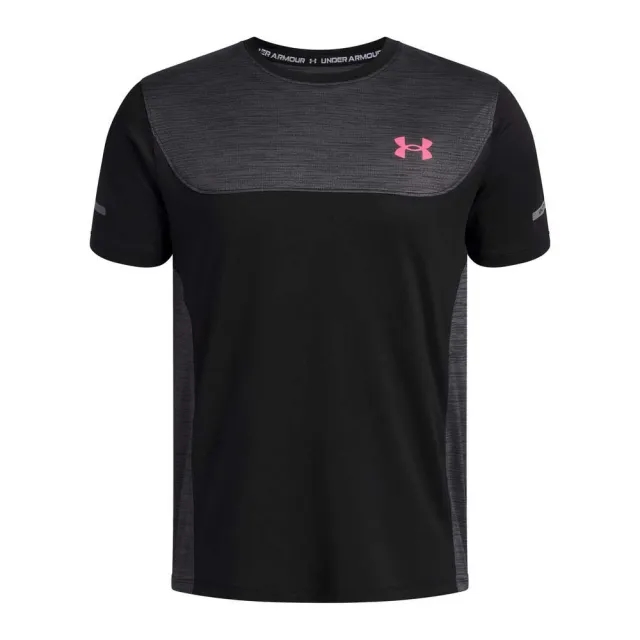 Under Armour  Tech™ Utility Boys' Short Sleeve Black / Super Pink YLG (59 - 63 in)