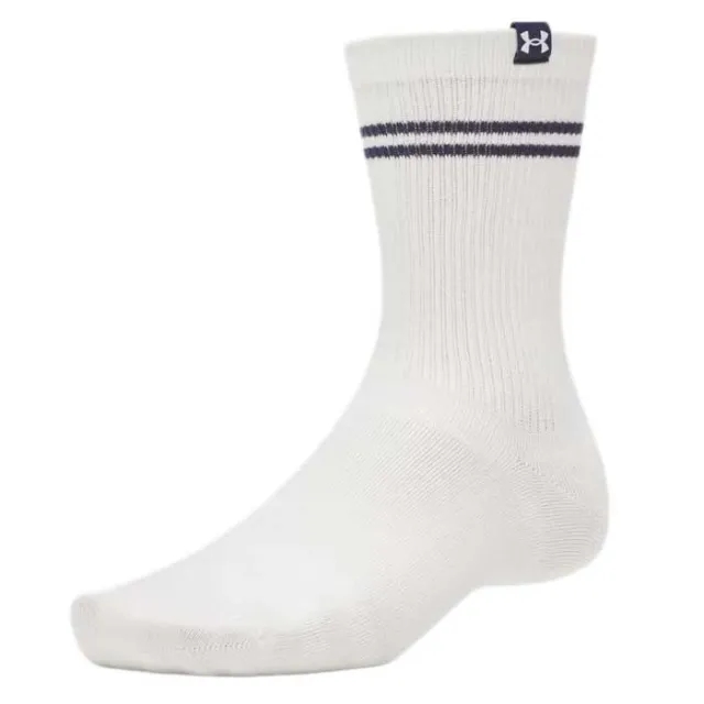 Under Armour  Sportstyle Cotton Unisex 3-Pack Crew Socks Summit White / Summit White / Summit White L