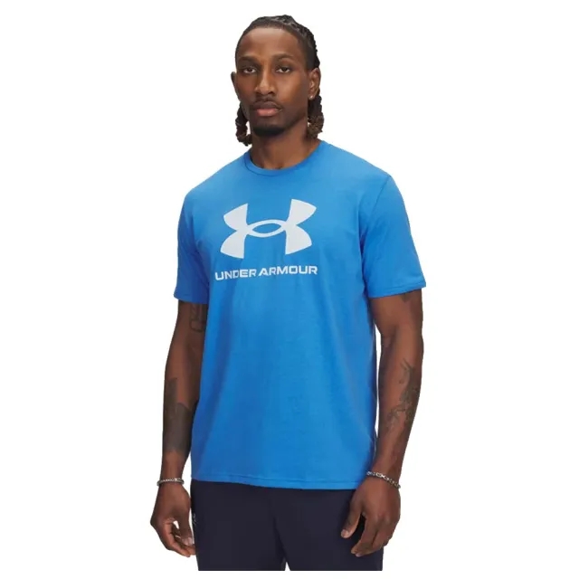 Under Armour  Logo Men's Short Sleeve Blue Atlantis / Blue Calm M