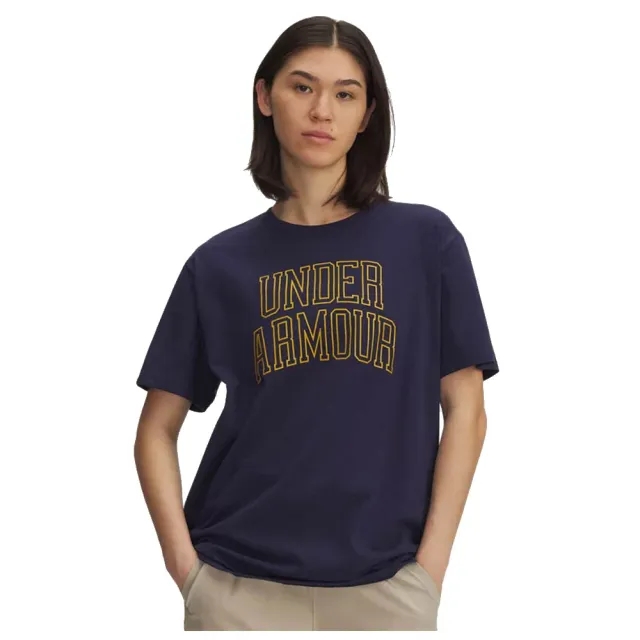 Under Armour  Rival Campus Women's Oversized T-Shirt Midnight Navy / Gold League L
