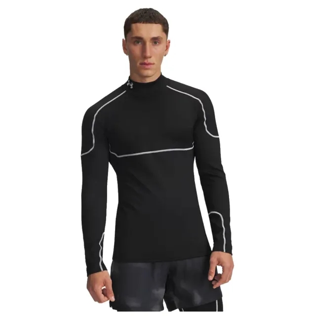 Under Armour  Cold Weather Grid Men's Long Sleeve Mock Black / Black / White L