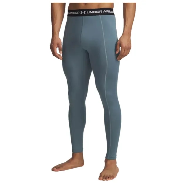 Under Armour  Cold Weather Grid Men's Leggings Jasper Blue / Serpentine / White L