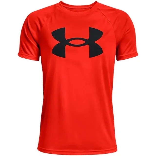 Under Armour  Tech™ Big Logo Boys' Short Sleeve Orange Base / Surplus Orange YLG (59 - 63 in)