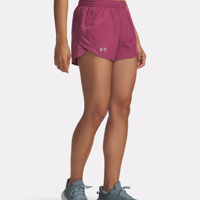 Under Armour  Fly-By Women's 3" Shorts Fuchsia Dusk / Fuchsia Dusk / Reflective L