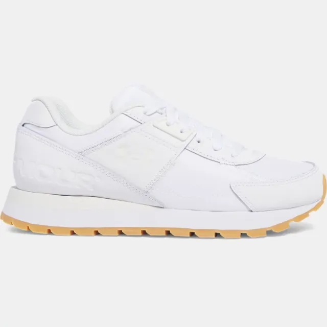 Under Armour  Essential Runner Grade School Shoes White / White Quartz / White Quartz 3.5
