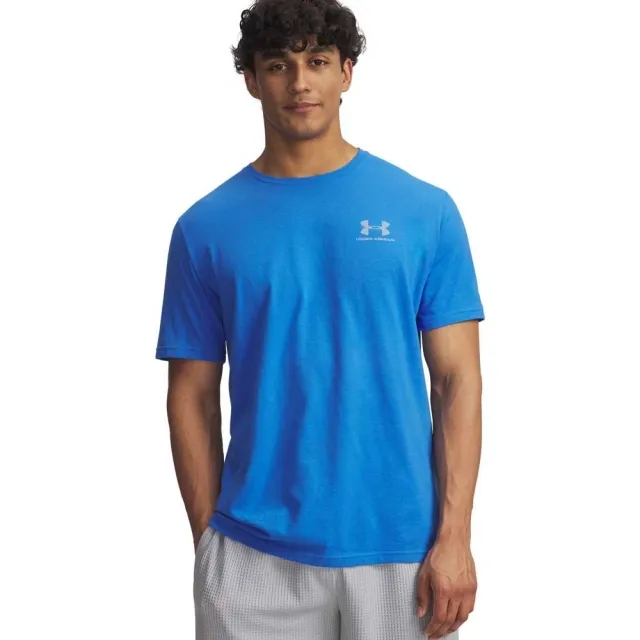 Under Armour  Left Chest Logo Men's Short Sleeve Blue Atlantis / Blue Calm M