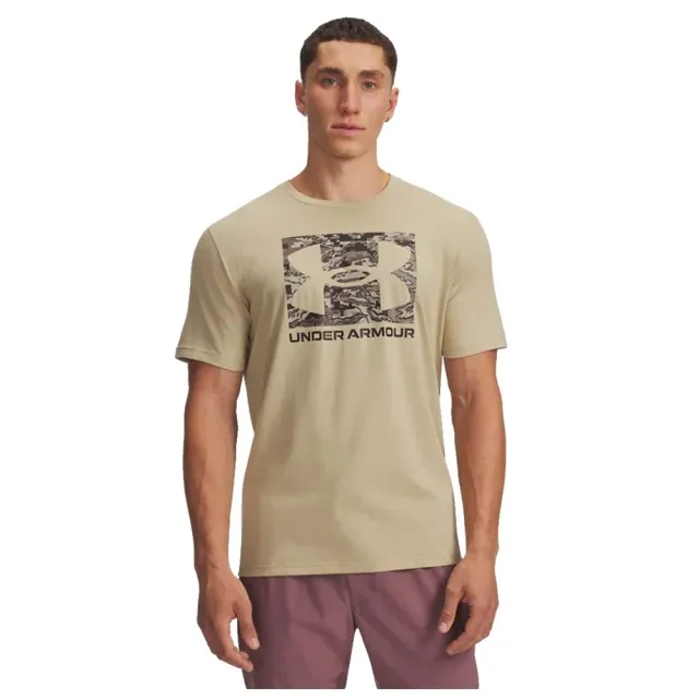 Under Armour  ABC Camo Boxed Logo Men's Short Sleeve Field Khaki / Timberwolf Taupe M