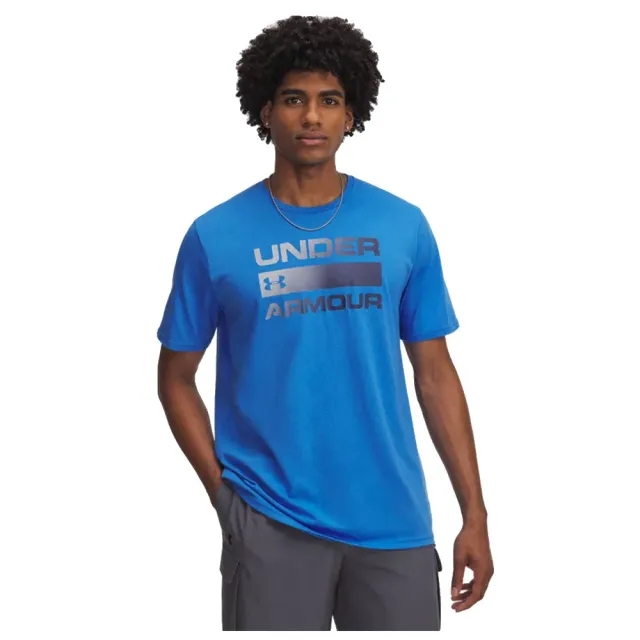 Under Armour  Team Issue Wordmark Men's Short Sleeve Blue Atlantis / Washed Navy L