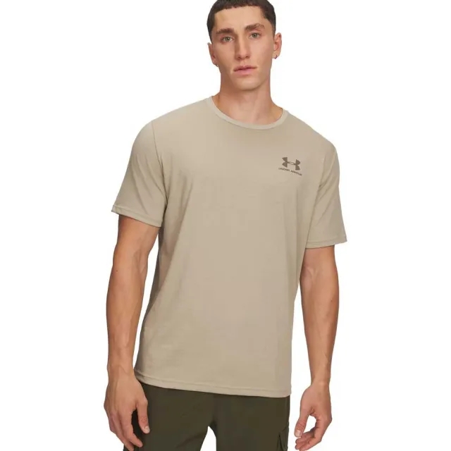 Under Armour  Left Chest Logo Men's Short Sleeve City Khaki / Taupe Dusk M