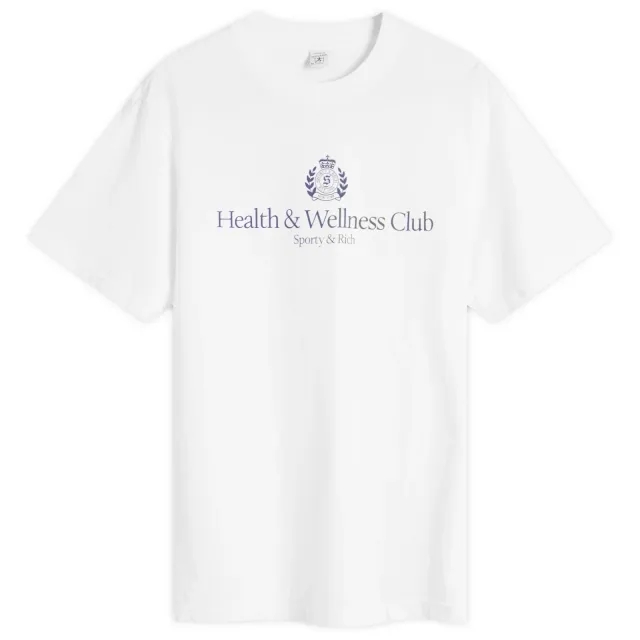 Sporty & Rich Women's H&W Crest T-Shirt White