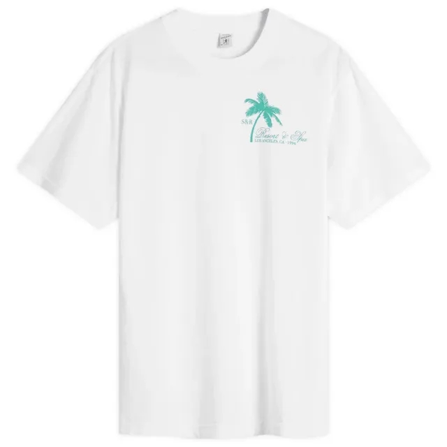 Sporty & Rich Women's Palms T-Shirt White