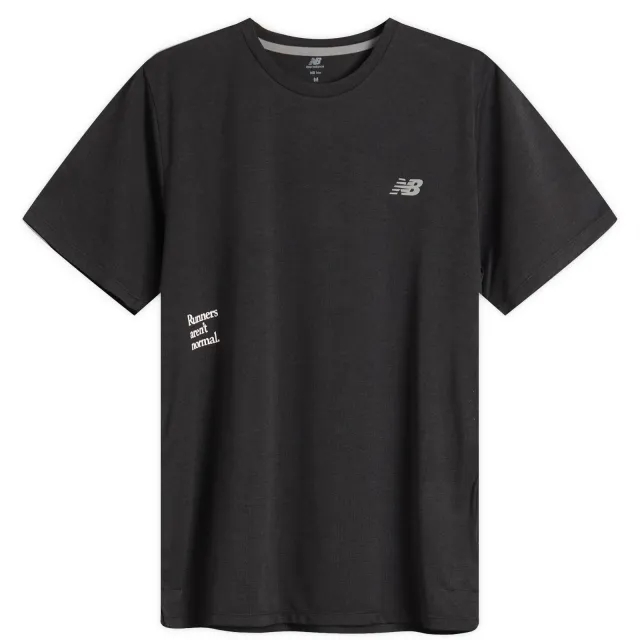 New Balance Men's Athletics Graphic T-Shirt in Black Poly Knit