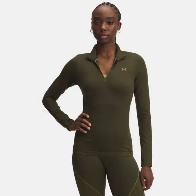 Under Armour  Vanish Seamless Women's ¼ Zip Expedition Green / Canteen Green / Canteen Green L