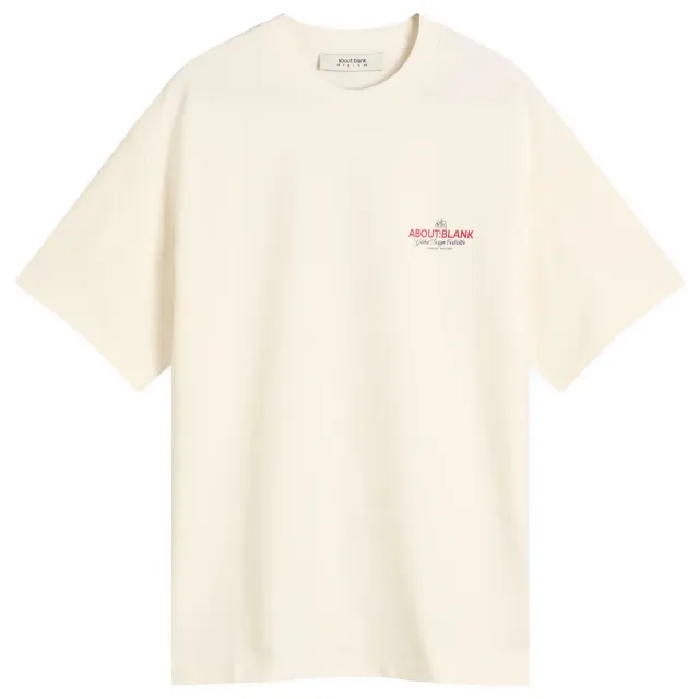 about:blank Men's Blazon T-Shirt Oat/Red/Black