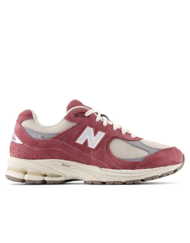 New Balance Unisex 2002R in Red/Grey Suede/Mesh