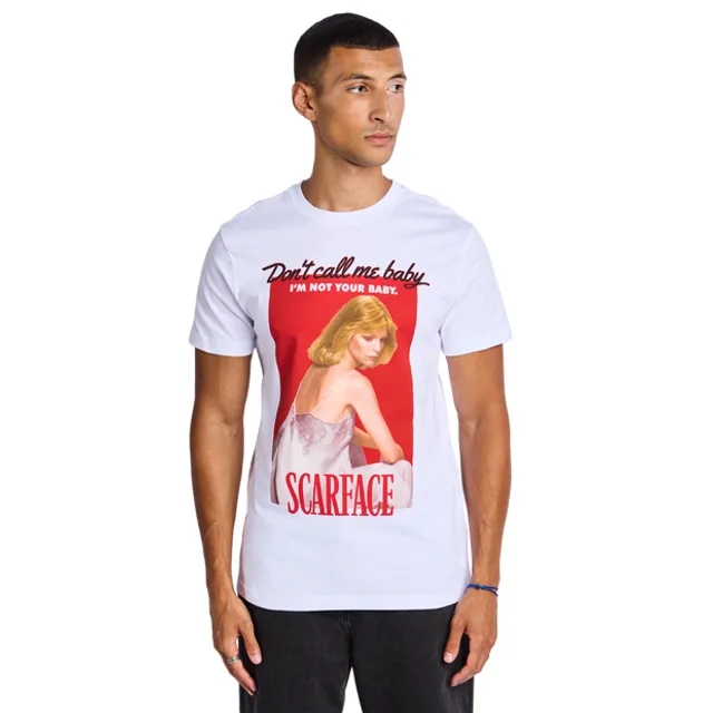 MERCHCODE Scarface Men T-Shirts - White