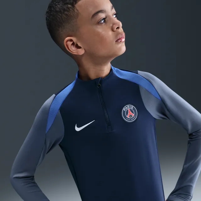 Paris Saint-Germain Strike Older Kids' Nike Dri-FIT Football Drill Top - Blue - Polyester/Elastane