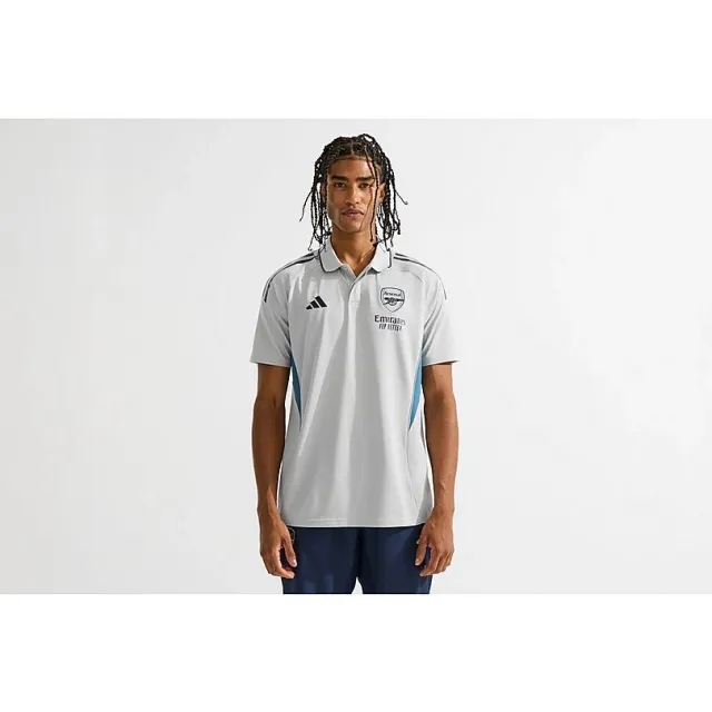 Arsenal adidas 25/26 Grey Training Polo Shirt, Multicolor