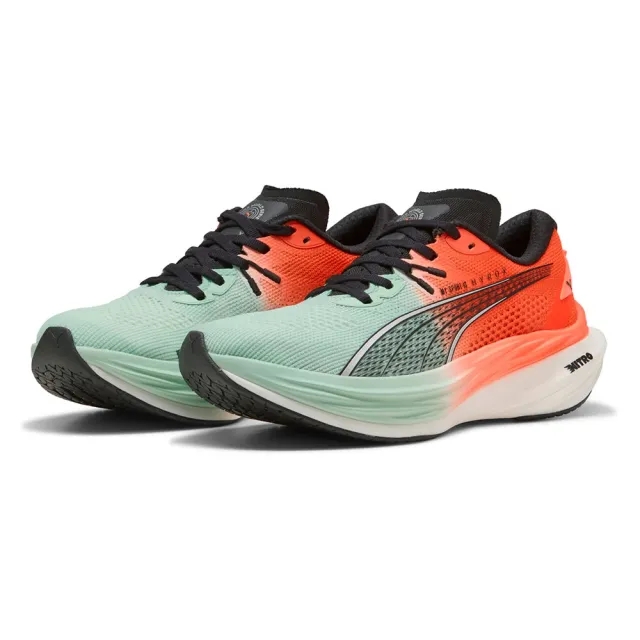 PUMA x HYROX Deviate Nitro™ 3 Running Shoes Women, Mint Melt/Glowing Red